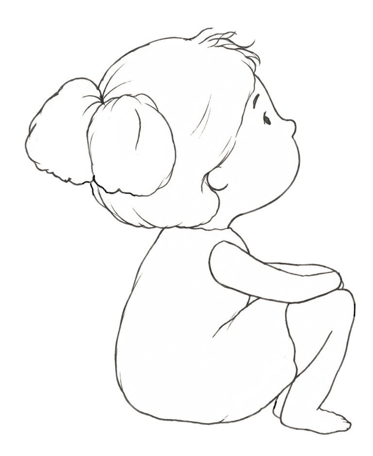 Little Puff sitting and looking at the view